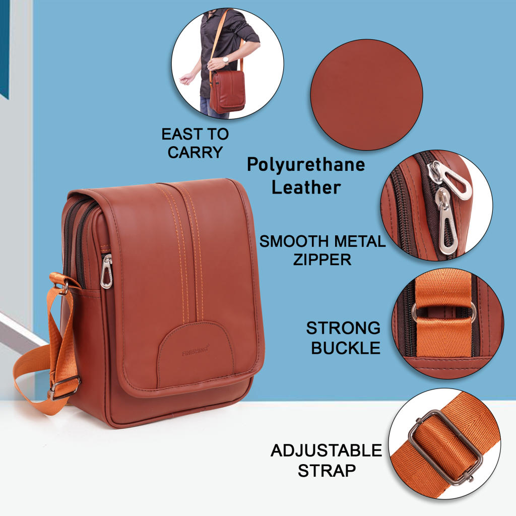 Brown Luxora Sling with Flap - Image 3