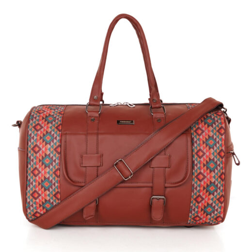 Kashmiri artisan leather bag