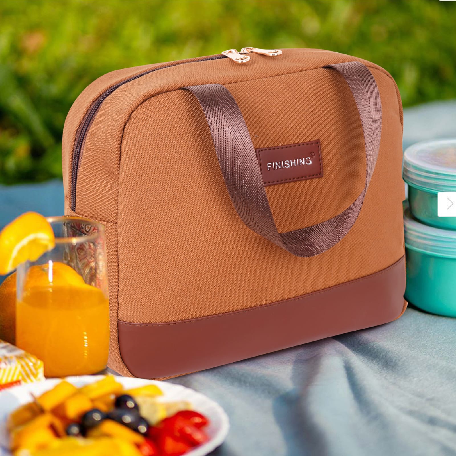 Canvas insulated Office Lunch Bag - Image 2